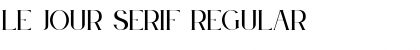 Download Le Jour Serif Regular Font Title Preview