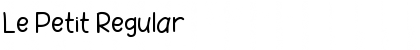 Download Le Petit Regular Font Title Preview