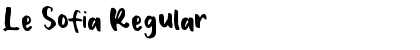 Download Le Sofia Regular Font Title Preview
