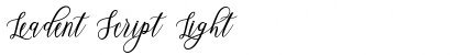 Download Leadent Script Light Font Title Preview