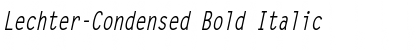 Download Lechter-Condensed Bold Italic Font Title Preview