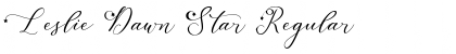 Download Leslie Dawn Star Regular Font Title Preview