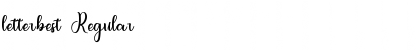 Download letterbest Regular Font Title Preview