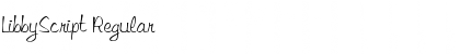 Download LibbyScript Regular Font Title Preview