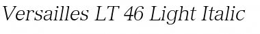 Download Versailles LT Light Italic Font Title Preview