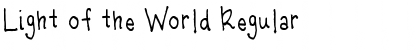 Download Light of the World Regular Font Title Preview