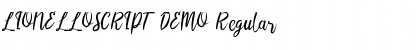 Download LIONELLOSCRIPT DEMO Regular Font Title Preview