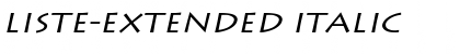 Download Liste-Extended Italic Font Title Preview