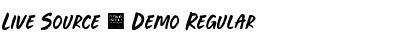 Download Live Source - Demo Regular Font Title Preview