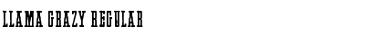 Download Llama Grazy Regular Font Title Preview
