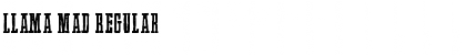 Download Llama Mad Regular Font Title Preview