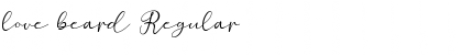 Download love beard Regular Font Title Preview