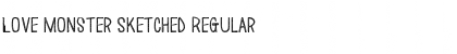 Download Love Monster Sketched Regular Font Title Preview