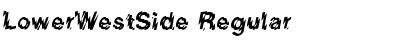 Download LowerWestSide Regular Font Title Preview