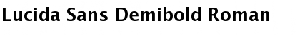 Download Lucida Sans Demibold Roman Font Title Preview