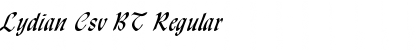 Download Lydian Csv BT Regular Font Title Preview