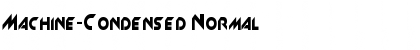 Download Machine-Condensed Normal Font