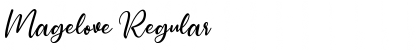 Download Magelove Regular Font Title Preview