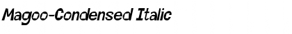 Download Magoo-Condensed Italic Font