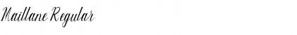 Download Maillane Regular Font Title Preview