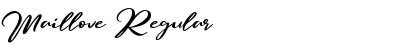 Download Maillove Regular Font Title Preview