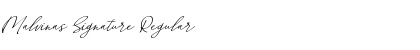 Download Malvinas Signature Regular Font Title Preview