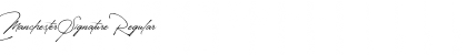 Download Manchester Signature Regular Font Title Preview