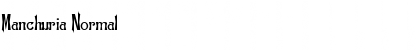 Download Manchuria Normal Font Title Preview