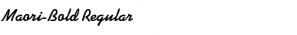 Download Maori-Bold Regular Font Title Preview