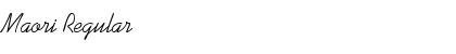Download Maori Regular Font Title Preview