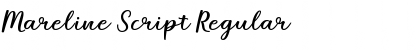 Download Mareline Script Regular Font Title Preview