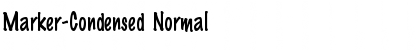 Download Marker-Condensed Normal Font