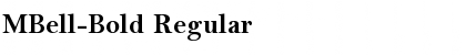 Download MBell-Bold Regular Font