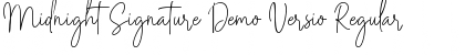 Download Midnight Signature Demo Versio Regular Font