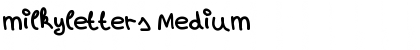 Download milkyletters Medium Font