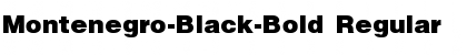 Download Montenegro-Black-Bold Regular Font