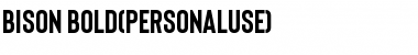 Download Bison Bold Font Title Preview