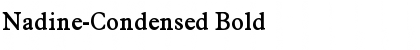 Download Nadine-Condensed Bold Font