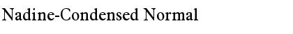 Download Nadine-Condensed Normal Font