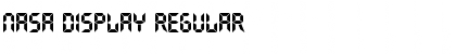 Download Nasa Display Regular Font Title Preview