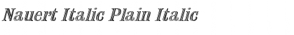 Download Nauert Italic Plain Italic Font