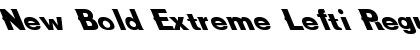 Download New Bold Extreme Lefti Regular Font Title Preview
