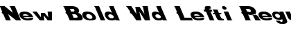 Download New Bold Wd Lefti Regular Font Title Preview