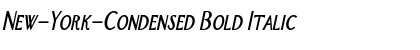 Download New-York-Condensed Bold Italic Font