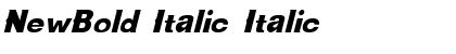 Download NewBold Italic Italic Font