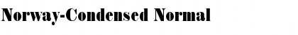 Download Norway-Condensed Normal Font Title Preview
