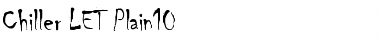 Download Chiller LET Plain Font Title Preview