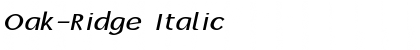 Download Oak-Ridge Italic Font
