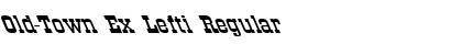 Download Old-Town Ex Lefti Regular Font Title Preview