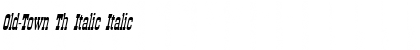 Download Old-Town Th Italic Italic Font Title Preview